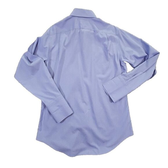 Wilkes & Riley Button Up Spread Collar Shirt Men's Size 16 x 34 Blue 100% Cotton - Picture 2 of 14